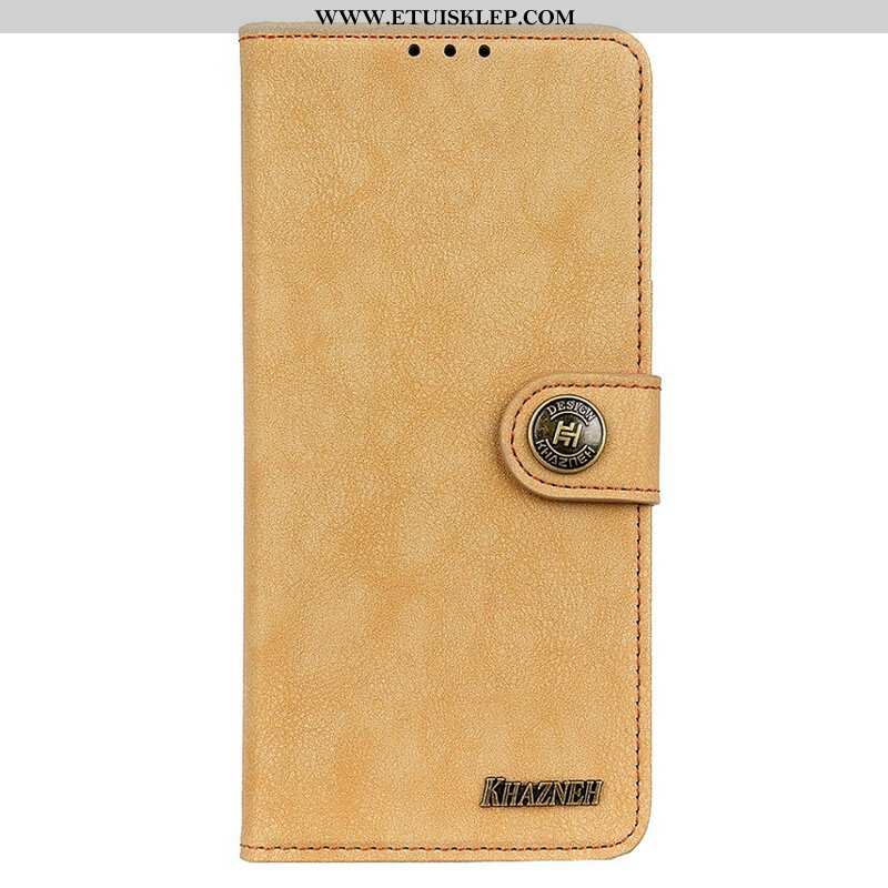 Etui Folio do iPhone 13 Pro Khazneh Dwoina Ze Sztucznej Skóry W Stylu Retro